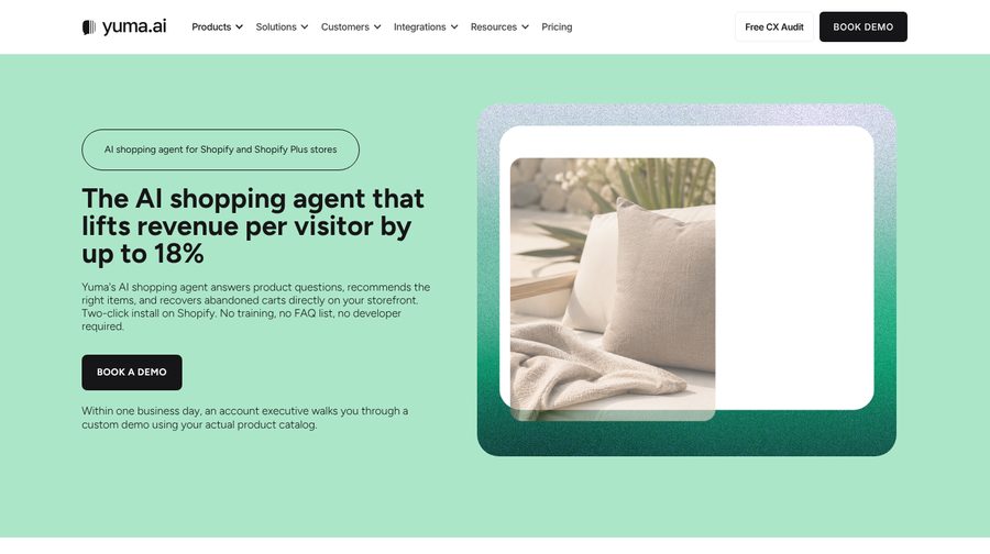 The Yuma Sales AI product page