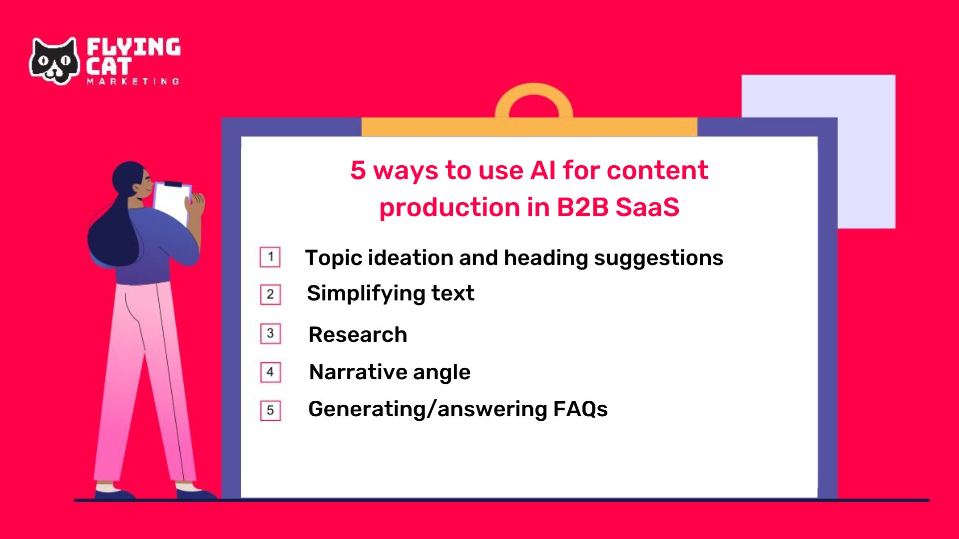 5 ways to use AI for content production in B2B SaaS