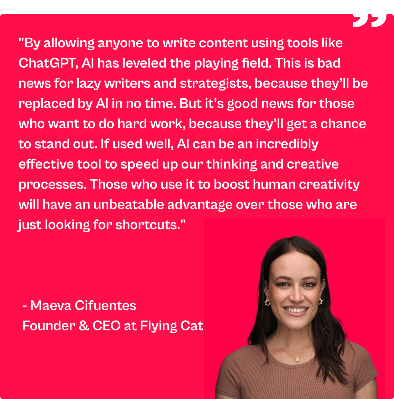 quote from Maeva Cifuentes