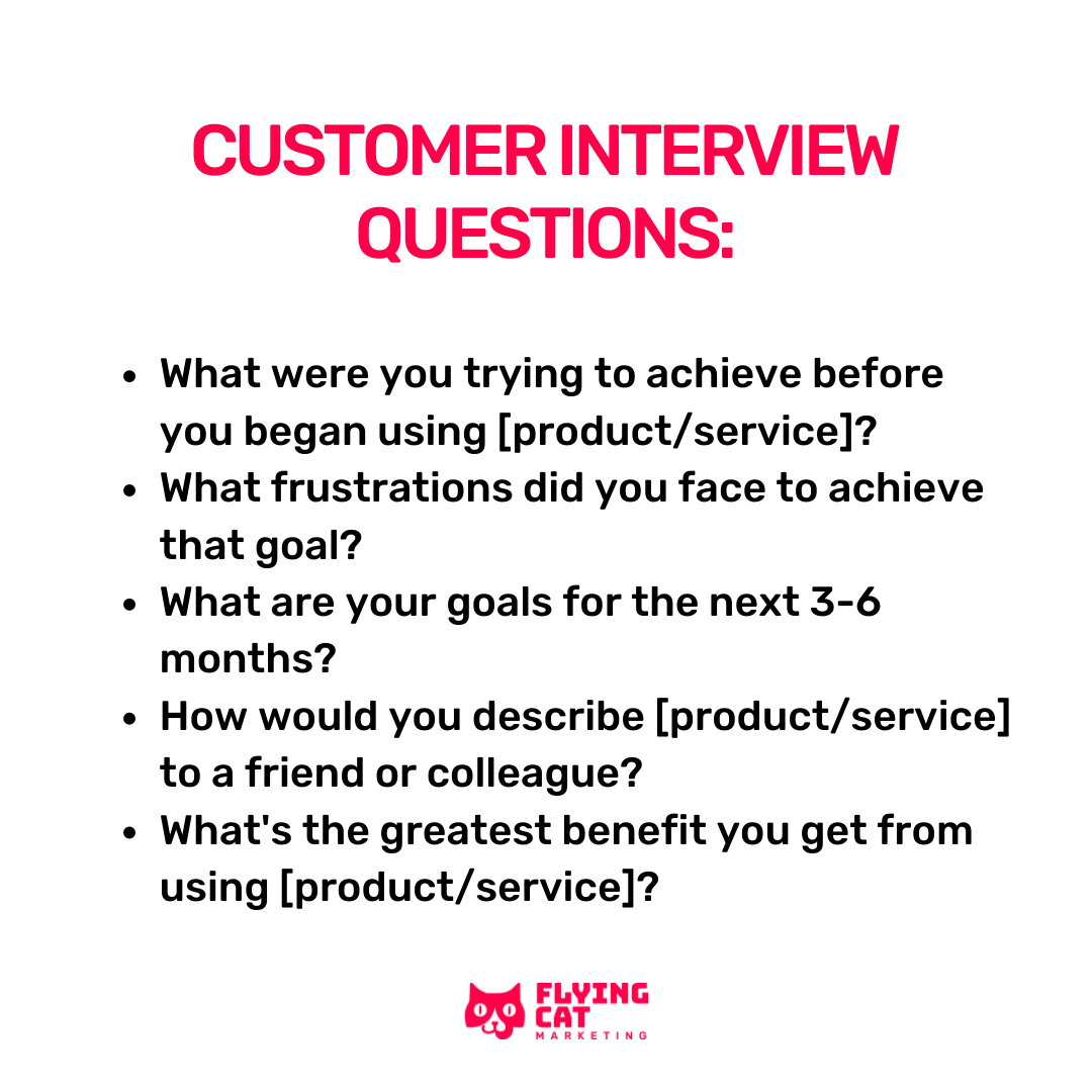 Questions to ask customers during interviews for B2B SEO